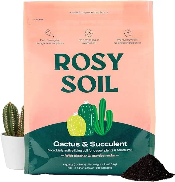 Rosy Cactus and Succulent Potting Soil Mix